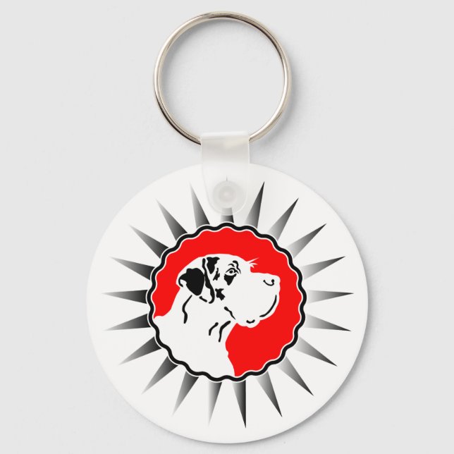 Great Danes Key Ring (Front)