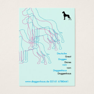 Great Danes Modern Pink Blue Silhouettes
