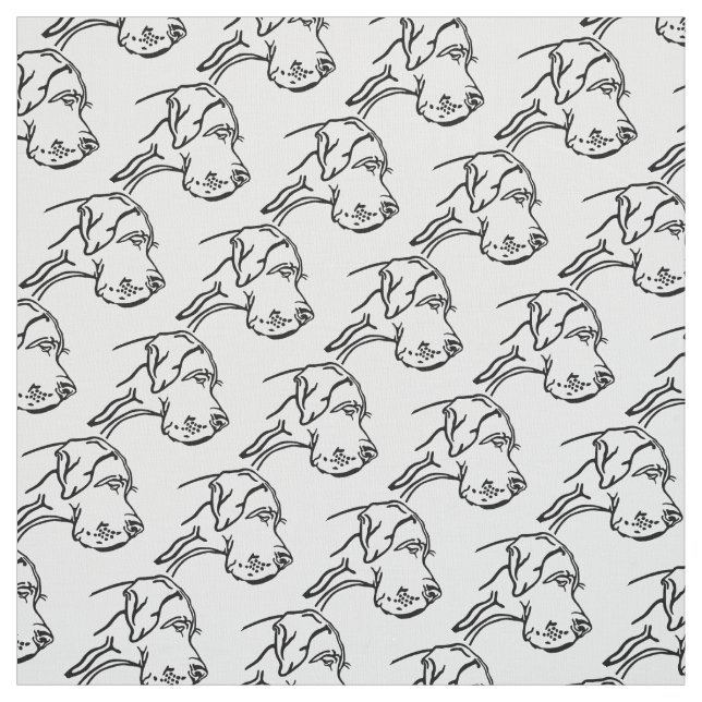 Great Danes on cotton Fabric (Swatch)