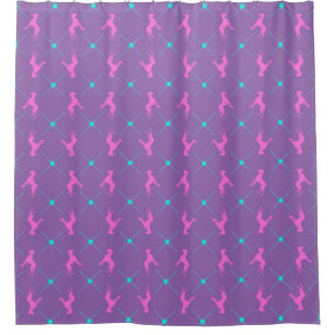 Great Danes purple Shower Curtain