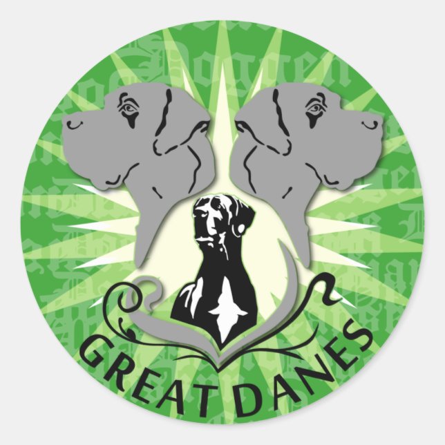 Great Danes Sticker (small) (Front)