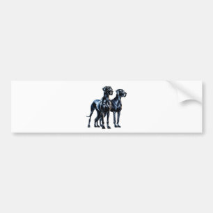 Great Danes Watercolor Bumper Sticker