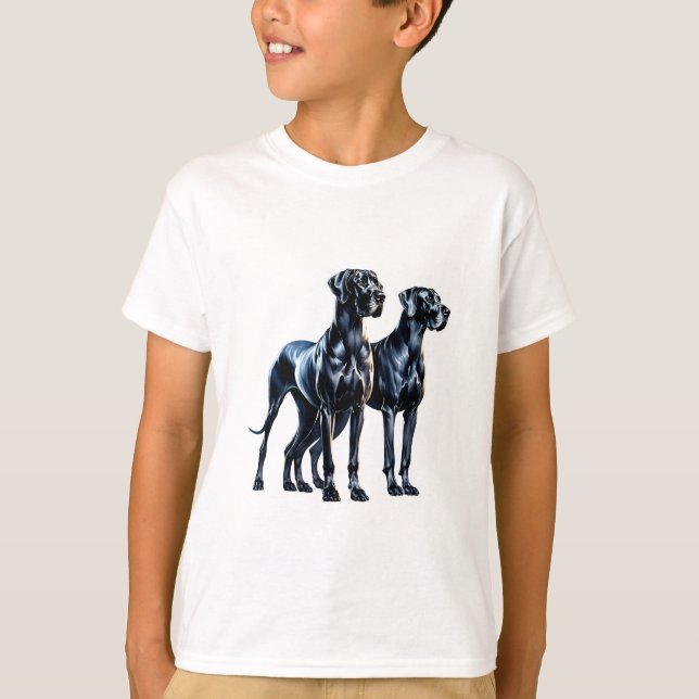 Great Danes Watercolor T-Shirt (Front)