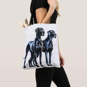 Great Danes Watercolor Tote Bag