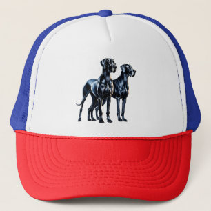 Great Danes Watercolor Trucker Hat
