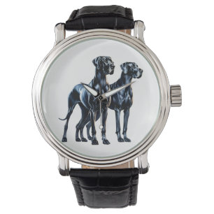 Great Danes Watercolor Watch