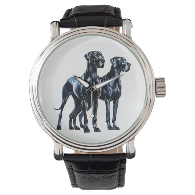 Great Danes Watercolor Watch (Front)