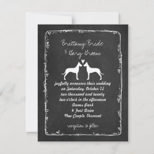 Great Danes Wedding Announcement