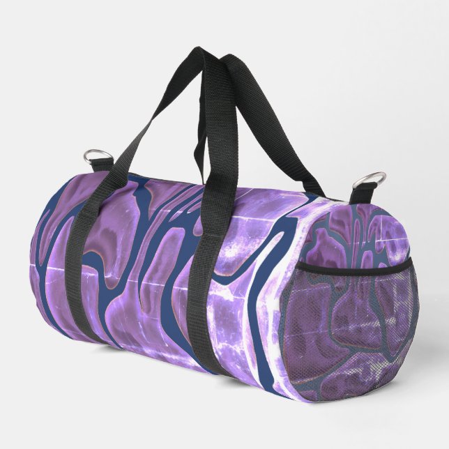 Great design! Abstract style with modern art blue Duffle Bag (Right Corner)