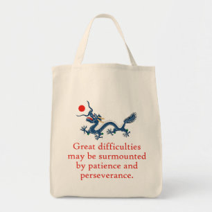 Great Difficulties May Be Surmounted - Perseveranc Tote Bag
