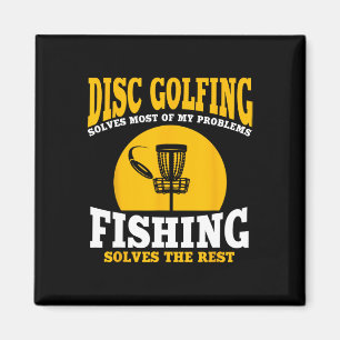 Great Disc Golf And Fishing Gift  Magnet