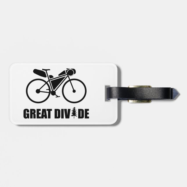 Great Divide Bikepacking Route Luggage Tag (Back Horizontal)