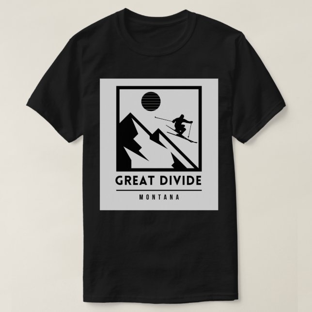 Great Divide ski Montana USA T-Shirt (Design Front)