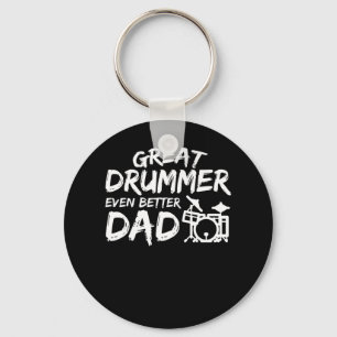 Great Drummer Even Better Dad Gift Shirt Key Ring