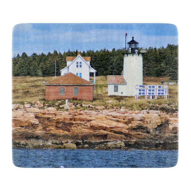 Great Duck Island Lighthouse, Maine Cutting Board (Front)