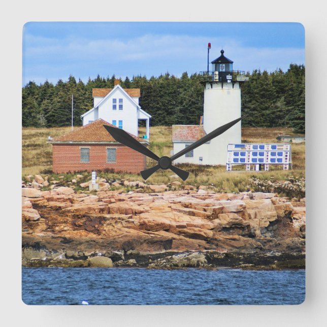 Great Duck Island Lighthouse, Maine Square Clock (Front)