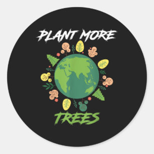 Great Earth World Globe Earth Day Environmental Pr Classic Round Sticker