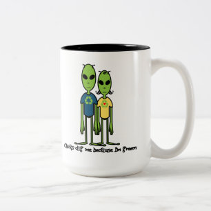 Great eco-friendly gift idea for him. Two-Tone coffee mug