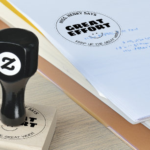Great Effort Personalised Teachers Rubber Stamp