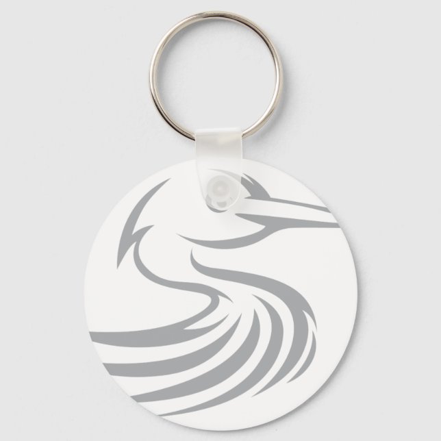 Great Egret Key Ring (Front)