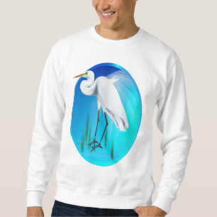 Great Egret Oval Shirt