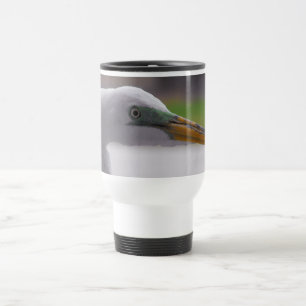Great Egret posing Travel Mug