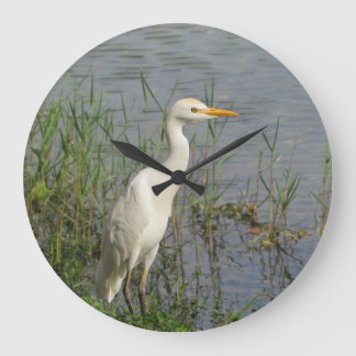 Great Egret Wildlife Wall Clock – Florida Wetlands