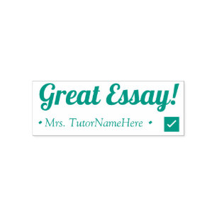 "Great Essay!" Commendation Rubber Stamp