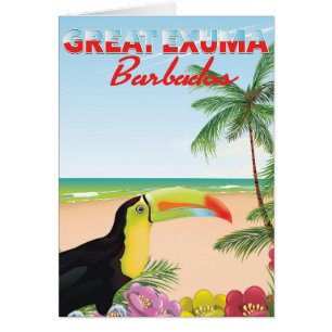 Great Euxma Barbados travel poster