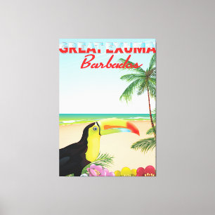 Great Euxma Barbados travel poster Canvas Print