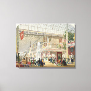 Great Exhibition, 1851: Central Transept of the Cr Canvas Print