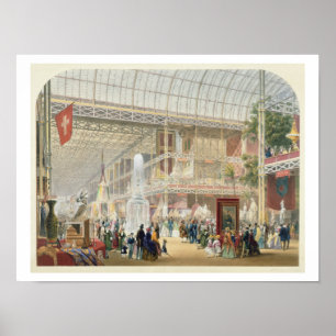 Great Exhibition, 1851: Central Transept of the Cr Poster