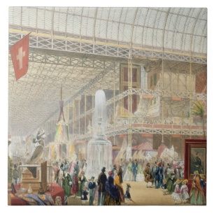 Great Exhibition, 1851: Central Transept of the Cr Tile
