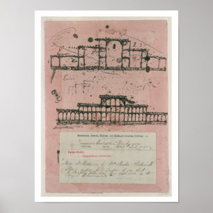 Great Exhibition, 1851: first sketch for the build Poster