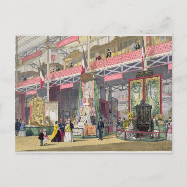 Great Exhibition, 1851: France No.1, display of fa Postcard (Front)