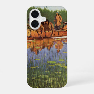 Great Explorers by Remington, Vintage Pioneers iPhone 16 Case