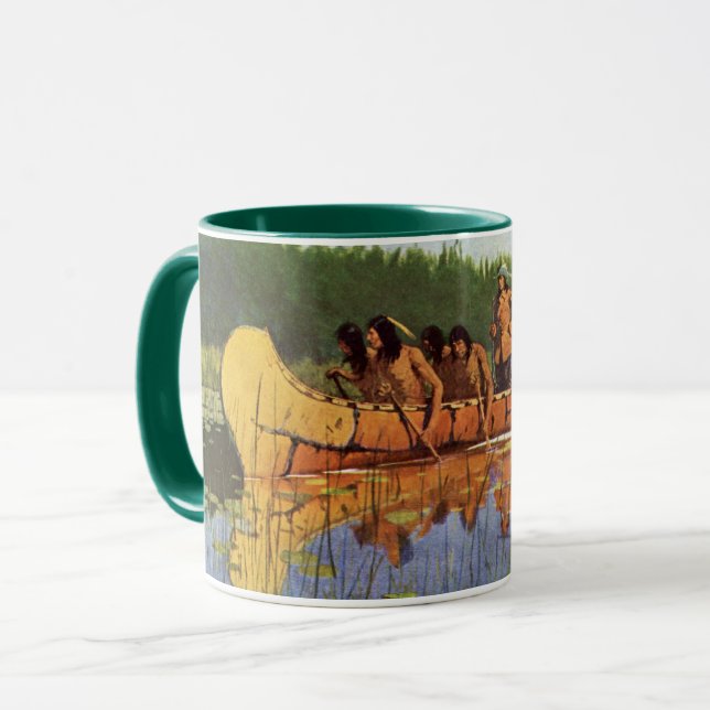 Great Explorers by Remington, Vintage Pioneers Mug (Front Left)