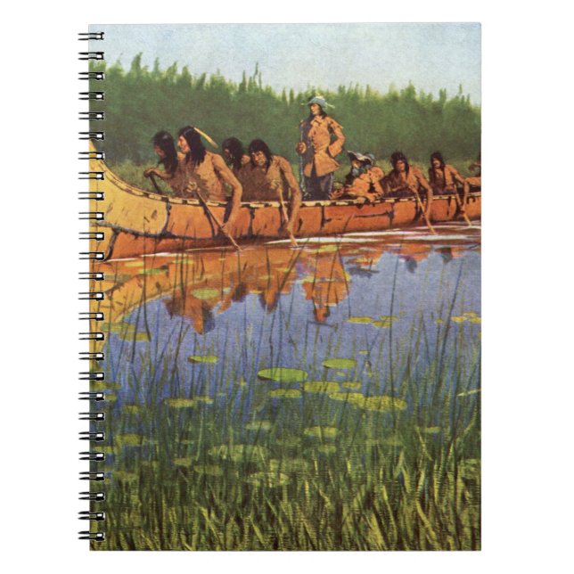 Great Explorers by Remington, Vintage Pioneers Notebook (Front)