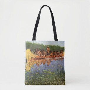 Great Explorers by Remington, Vintage Pioneers Tote Bag