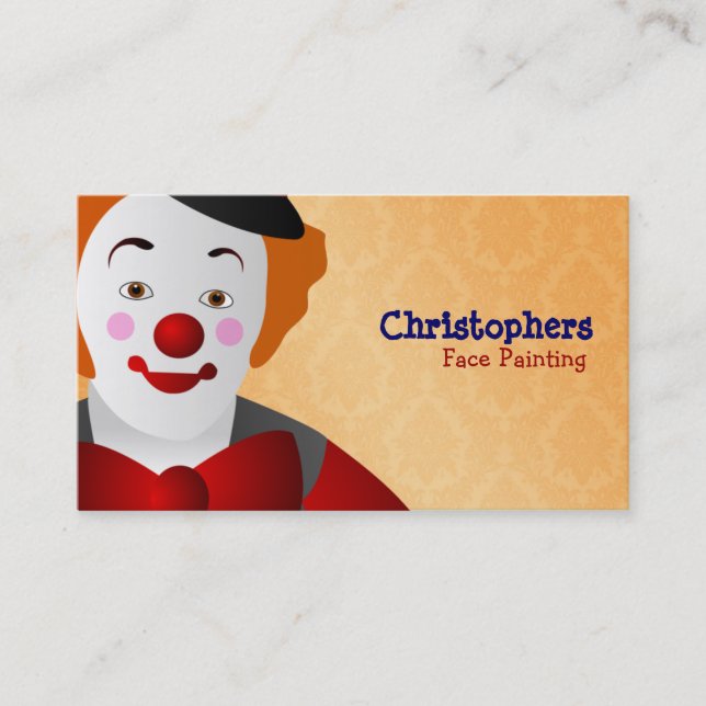 Great Face Painting Business Cards (Front)