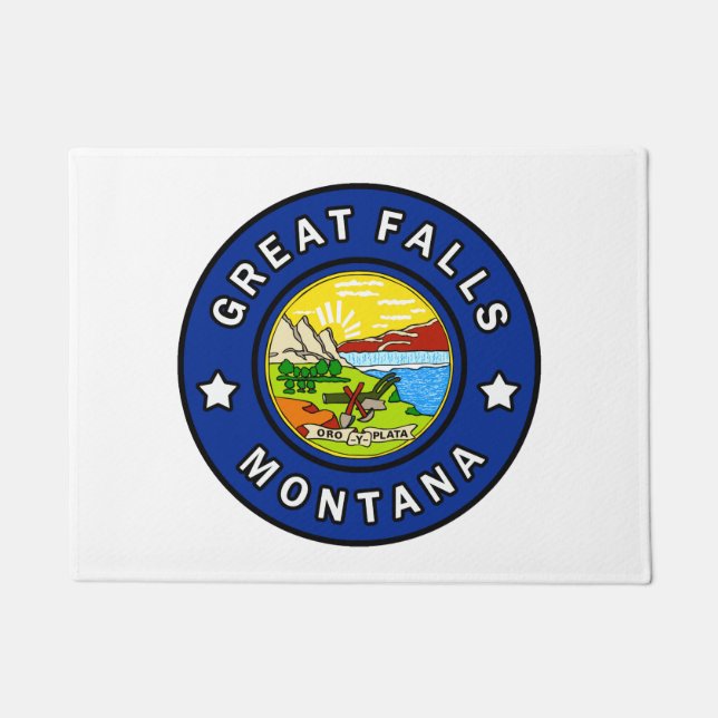 Great Falls Montana Doormat (Front)