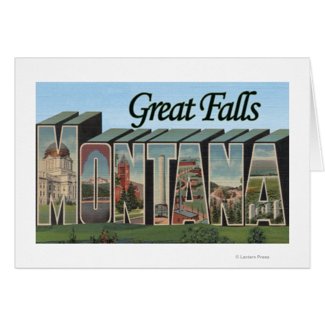 Great Falls, Montana - Large Letter Scenes (Front Horizontal)