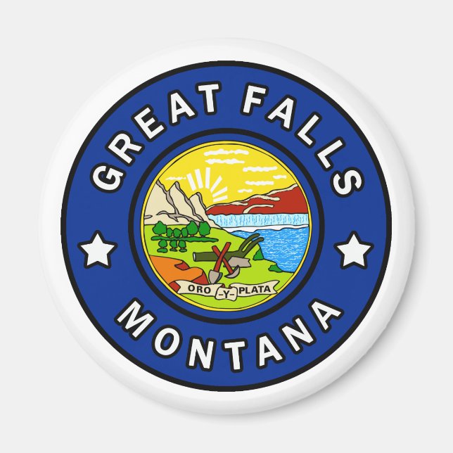 Great Falls Montana Magnet (Front)
