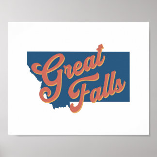 Great Falls, Montana state print