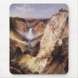 Great Falls Of Yellowstone Mouse Mat
