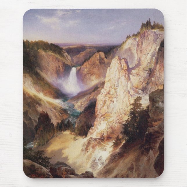 Great Falls Of Yellowstone Mouse Mat (Front)