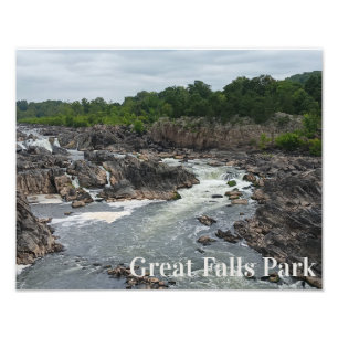 Great Falls Park Potomac River at Mather Gorge Photo Print