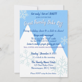 Great Family Bake Off Invitation | No border
