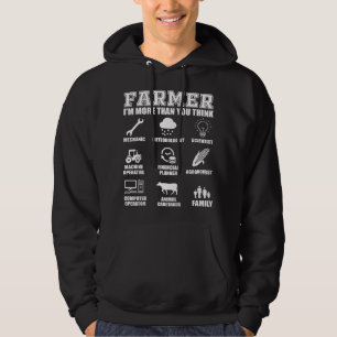 Great Farmer Gift Tractor Farm Cattle Arable Farmi Hoodie