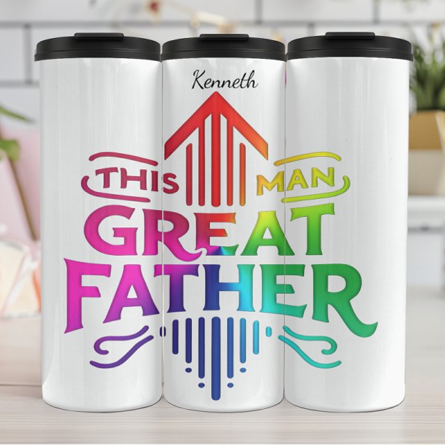Great Father: Colourful Man Honoured Thermal Tumbler (Creator Uploaded)